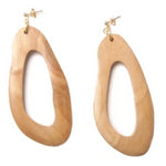 Load image into Gallery viewer, wooden earring sophie monet pendientes mallorca
