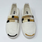 Load image into Gallery viewer, amrose for folklorious tennis embroidered sneaker beige
