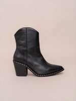 Load image into Gallery viewer, Stud detailed Cowboy Ankle Booties
