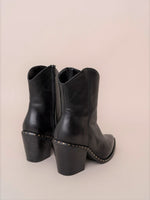 Load image into Gallery viewer, Stud detailed Cowboy Ankle Booties
