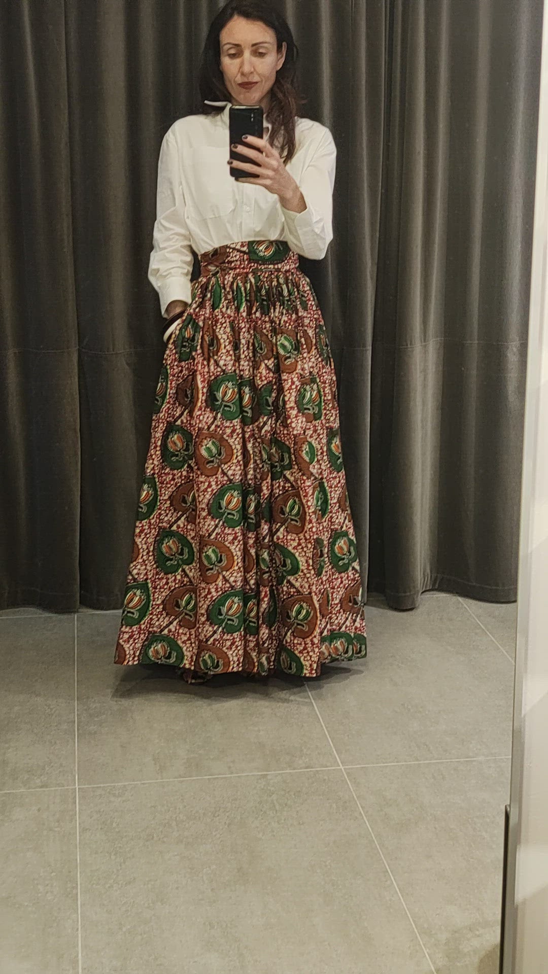 Maxi African Print skirt