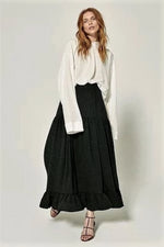 Load image into Gallery viewer, Flared Skirt With Ruffled Hem

