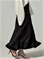 Load image into Gallery viewer, Flared Skirt With Ruffled Hem
