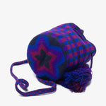 Load image into Gallery viewer, Handmade Small Crossbody Wayuu Purple &amp; Burgundy
