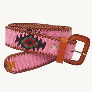 Belt with Guatemalan Silk Embroidery