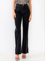 Load image into Gallery viewer, Black Jeans with Slit Detail
