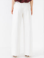 Load image into Gallery viewer, White Jeans with Front Pleat

