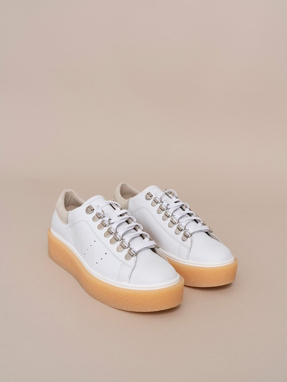 Leather Platform Sneakers