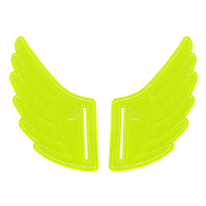 neon yellow `Shwings shoe accessory velcro